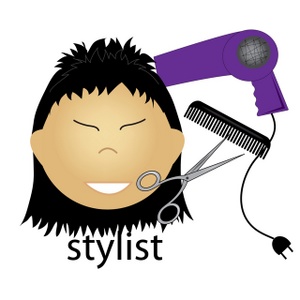 Stylist Clipart Image   Asian