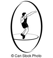 Athletics  Throwing The Nucleus Clipart