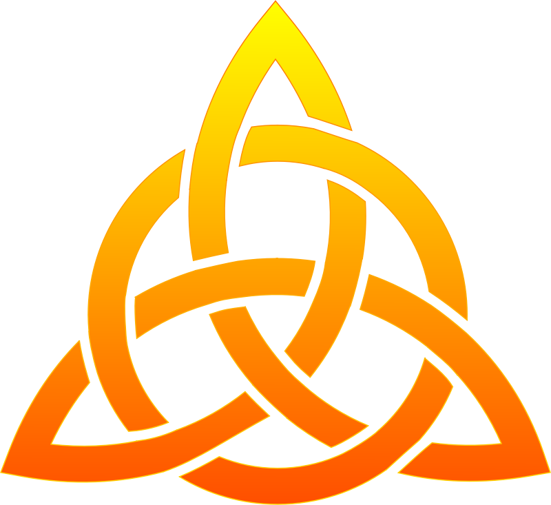 Celtic Trinity Knot By Techwriter   Celtic Trinity Knot With Gradient