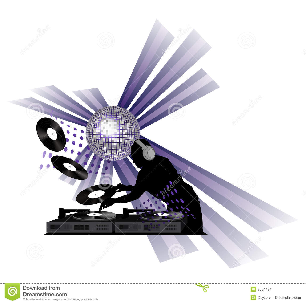 Dj Clipart Stock Images   Image  7554474