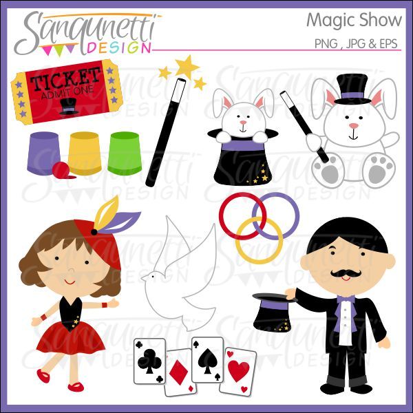 Magic Show Clip Art Magic Show Clipart   Adorable