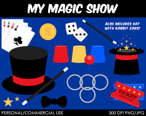 Magic Show Clipart   Digital Clip Art Graphics For Personal Or