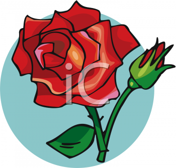 Royalty Free Rosebud Clip Art Flower Clipart