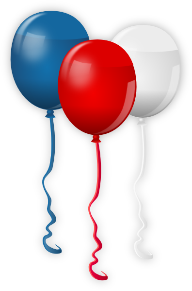 Usa Balloons Clip Art At Clker Com   Vector Clip Art Online Royalty    
