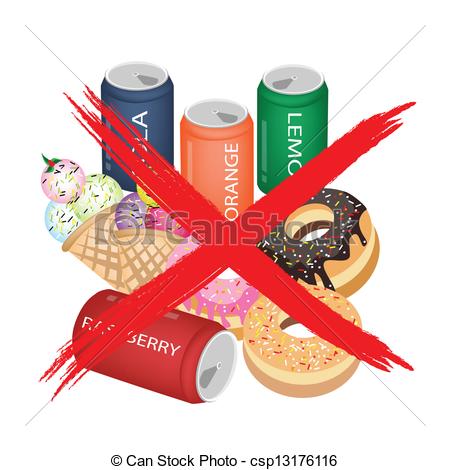 And Sweet Food   No Fast Food An    Csp13176116   Search Clipart
