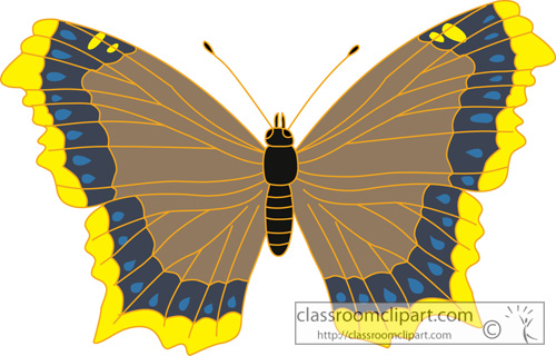 Butterfly Clipart   Butterfly Mourning Cloak   Classroom Clipart