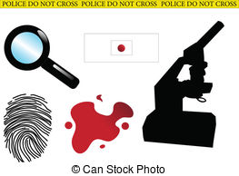 Csi Equipment   Crime Scene Elements   Vector
