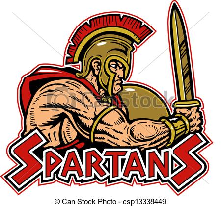 Eps Vector Of Spartan With Shield And Sword Csp13338449   Search Clip