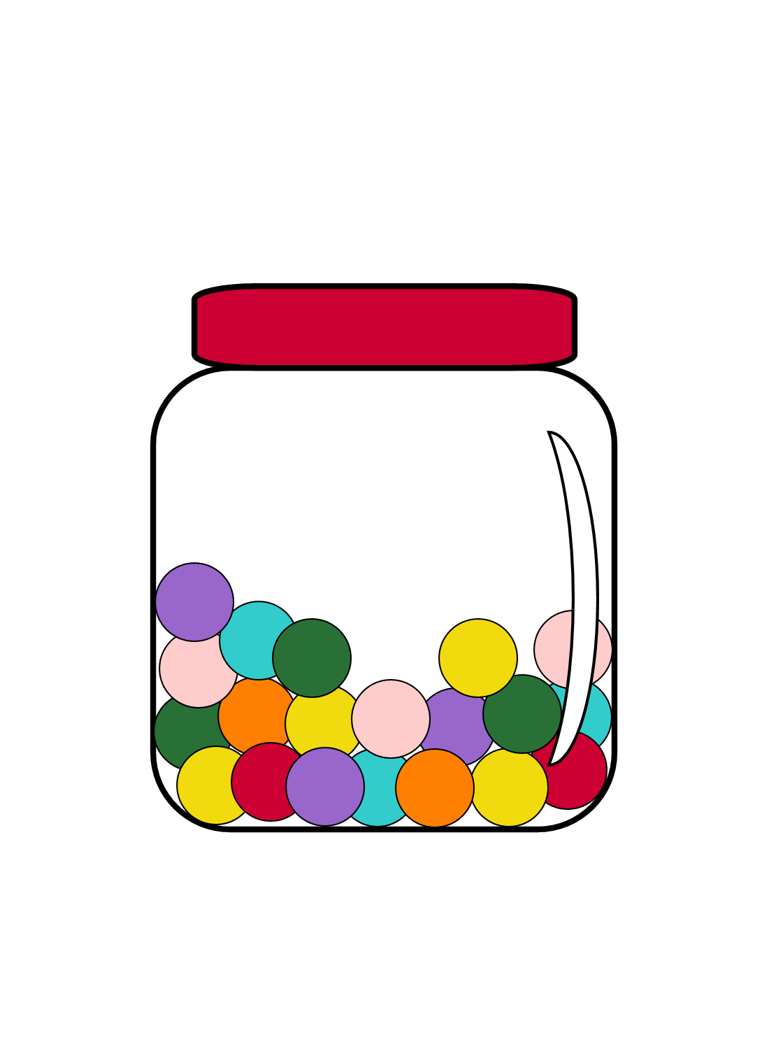 Free Candy Jar Clip Art Candy Jar Half Full Of Colorful Candy Or