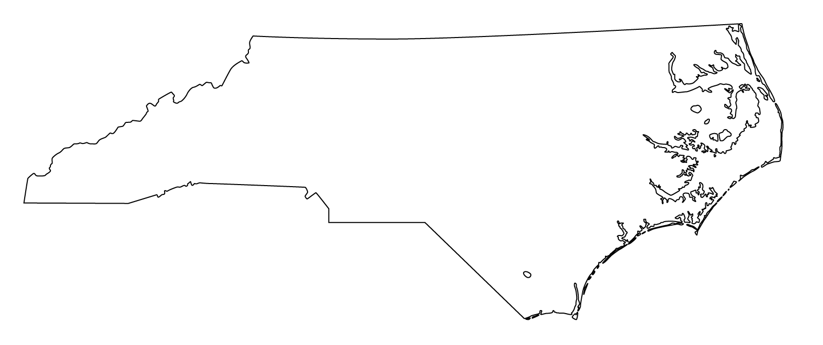 Nc State Outline Clipart