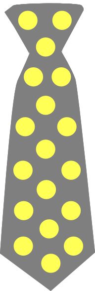 Polka Dot Gray Tie Clip Art       Polka  Dots