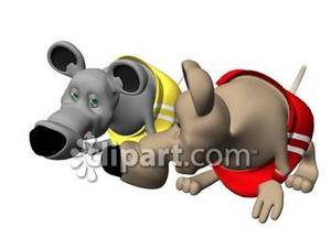 Rat Race   Royalty Free Clipart Picture
