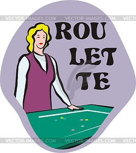 Roulette   Vector Image