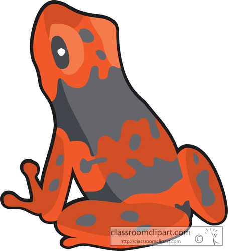 Amphibian Clipart   Poison Dart Frog Red   Classroom Clipart