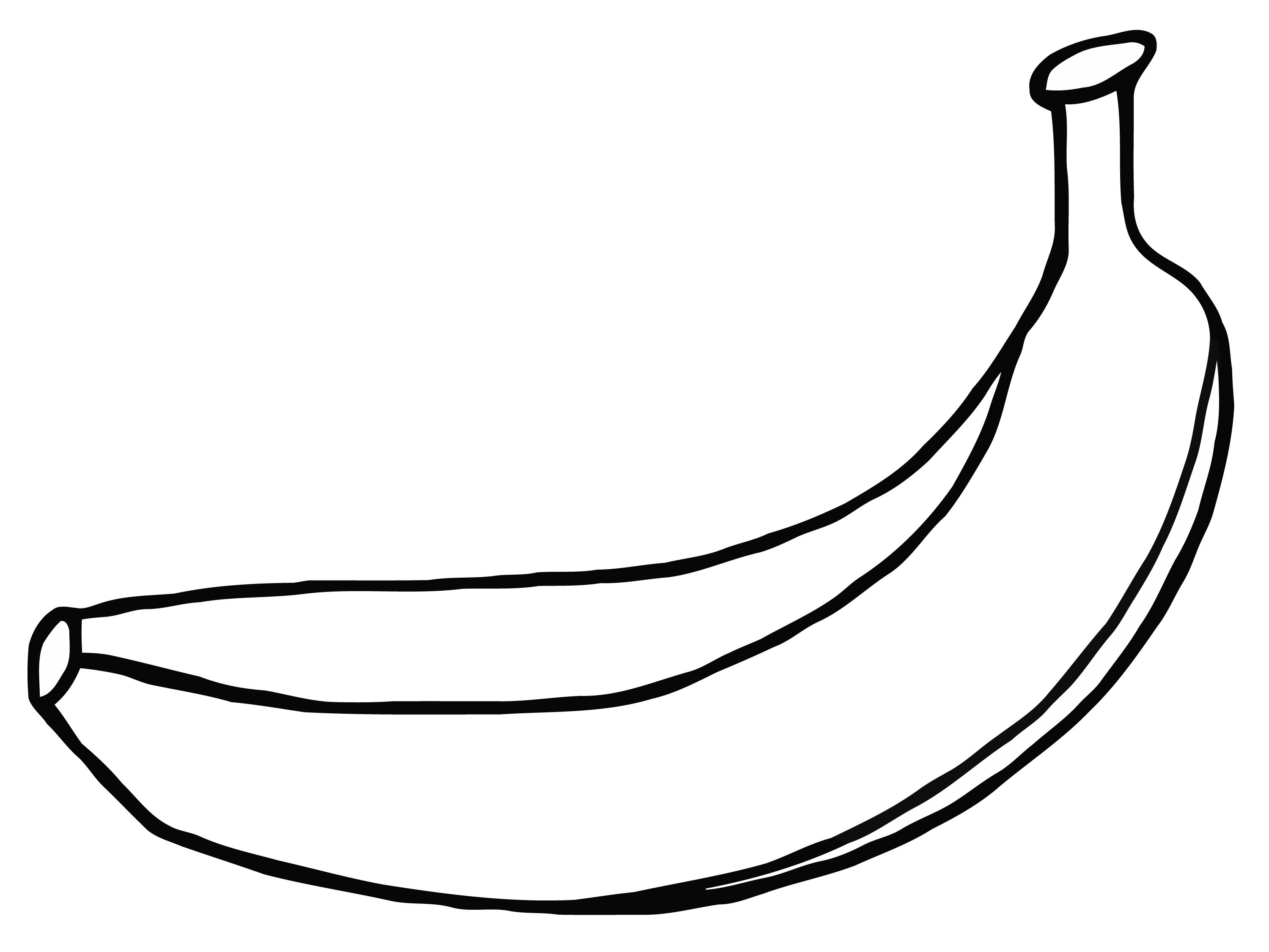 Banana Line Drawing Free Cliparts That You Can Download To You