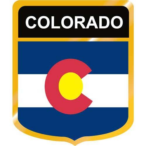 Colorado Flag Crest Clip Art   American Flag Pictures   Accessories