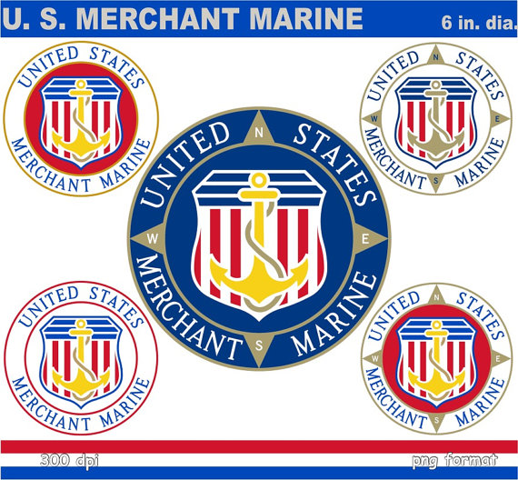 Digital Clipart U S  Merchant Marine Emblem 5 By Recycledstuff2u