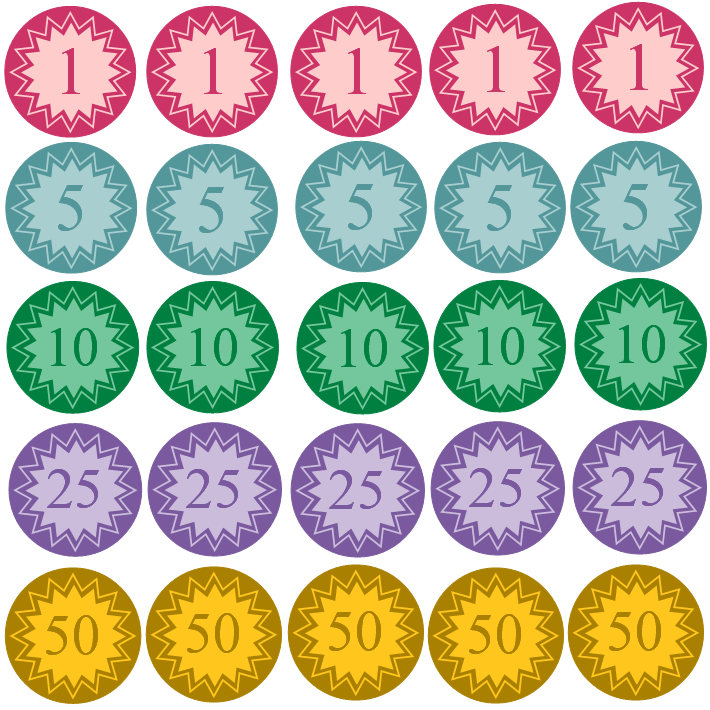Free Clipart N Images  Printable Coins For Kids