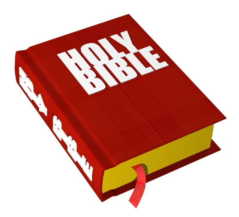 Holy Bible Dark Red   Gold 7 Trendy Bible Educational Clip Art