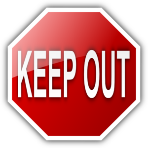 Keep Out Sign Clip Art At Clker Com   Vector Clip Art Online Royalty    