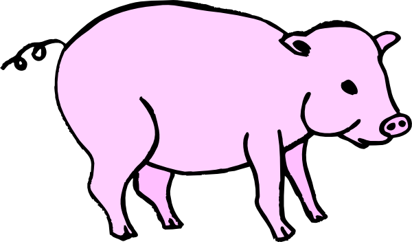 Pink Pig Clip Art At Clker Com   Vector Clip Art Online Royalty Free    