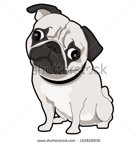 Pug Puppy Shutterstock  Eps Vector   Pug Puppy   Id  152828936