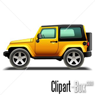 Related Jeep Wrangler Cartoon Style Cliparts