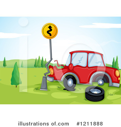 Royalty Free  Rf  Car Accident Clipart Illustration By Colematt