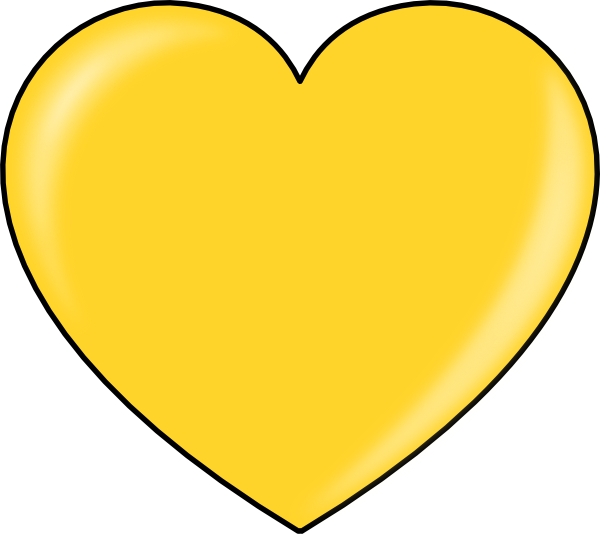 Secretlondon Gold Heart Clip Art At Clker Com   Vector Clip Art Online