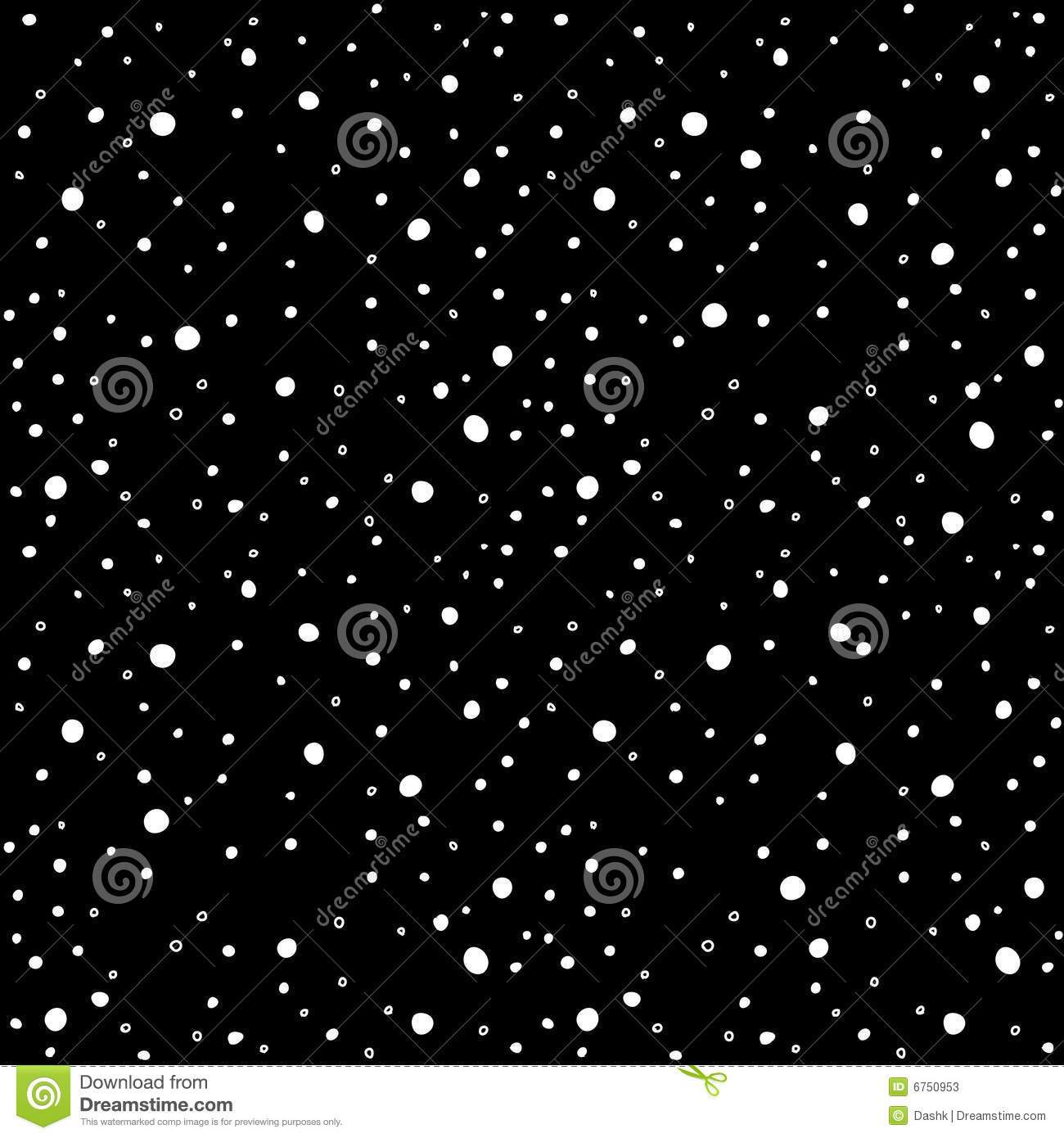 Snowfall Seamless Pattern  The Snow Is Falling On The Dark  Night