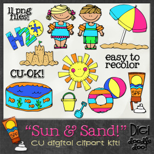     Some Great New Clip Art And Paper Templates For Your Summer Layouts