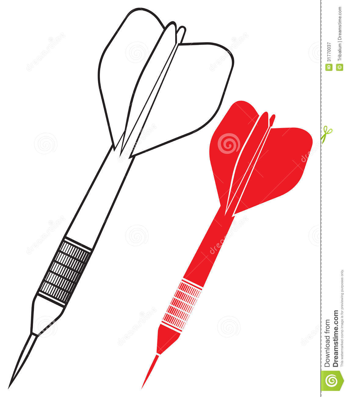 Vector Dart Dart Arrow White And Red Darts