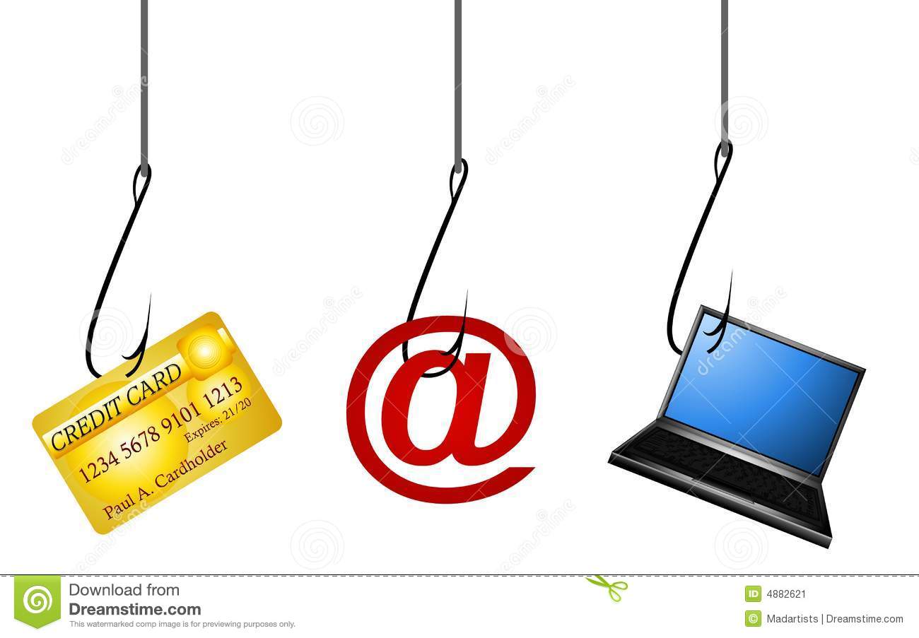 An Illustration Featuring 3 Symbolic Images That Represent Phishing