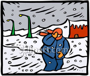 Blizzard Clipart Man Walking In A Blizzard Royalty Free Clipart    