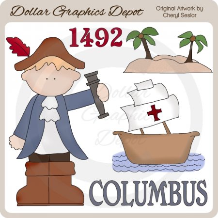 Christopher Columbus   Clip Art    1 00   Dollar Graphics Depot    