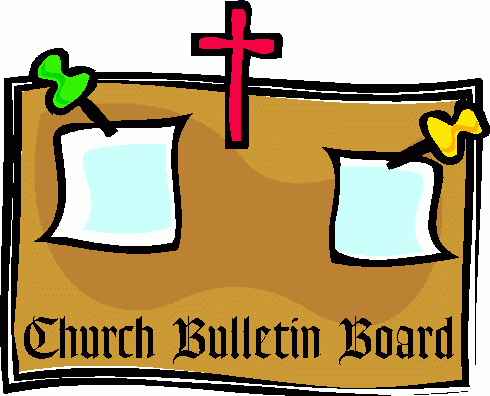 Church Bulletin Board Clipart   Church Bulletin Board Clip Art