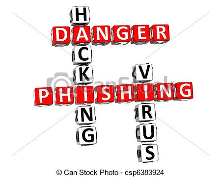 Drawing Of Phishing Danger Crossword   3d Phishing Danger Crossword On