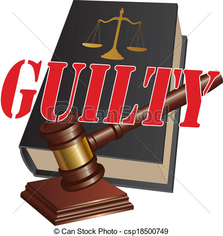 Guilty Verdict Clipart Vector   Guilty Verdict