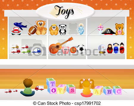 Of Toy Store   Illustration Of Toy Store Csp17991702   Search Clipart