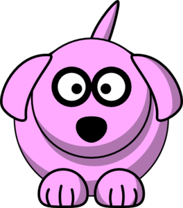 Pink Dog Bone Clip Art Pink Cartoon Dog Md Png
