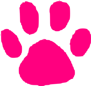 Pink Paw Print Clip Art At Clker Com   Vector Clip Art Online Royalty    