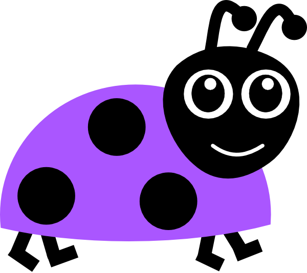 Purple Ladybug Clip Art At Clker Com   Vector Clip Art Online Royalty