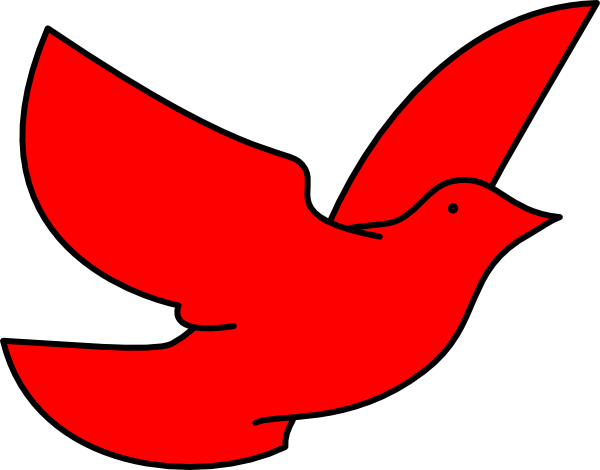 Red Dove Clip Art At Clker Com   Vector Clip Art Online Royalty Free