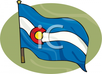 Royalty Free Colorado Flag Clipart