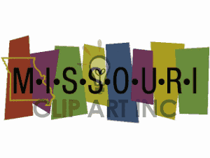 Royalty Free Missouri Usa Banner Clipart Image Picture Art   167576