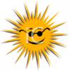 Smiling Sun Wearing Shades Clipart Image