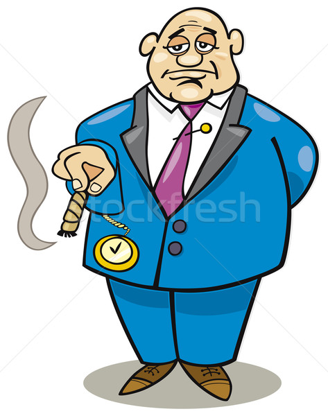 Stockfoto   Stock Vector   Cartoon Vector Illustration Of Rich Man