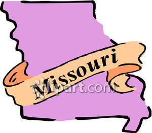The State Of Missouri   Royalty Free Clipart Picture