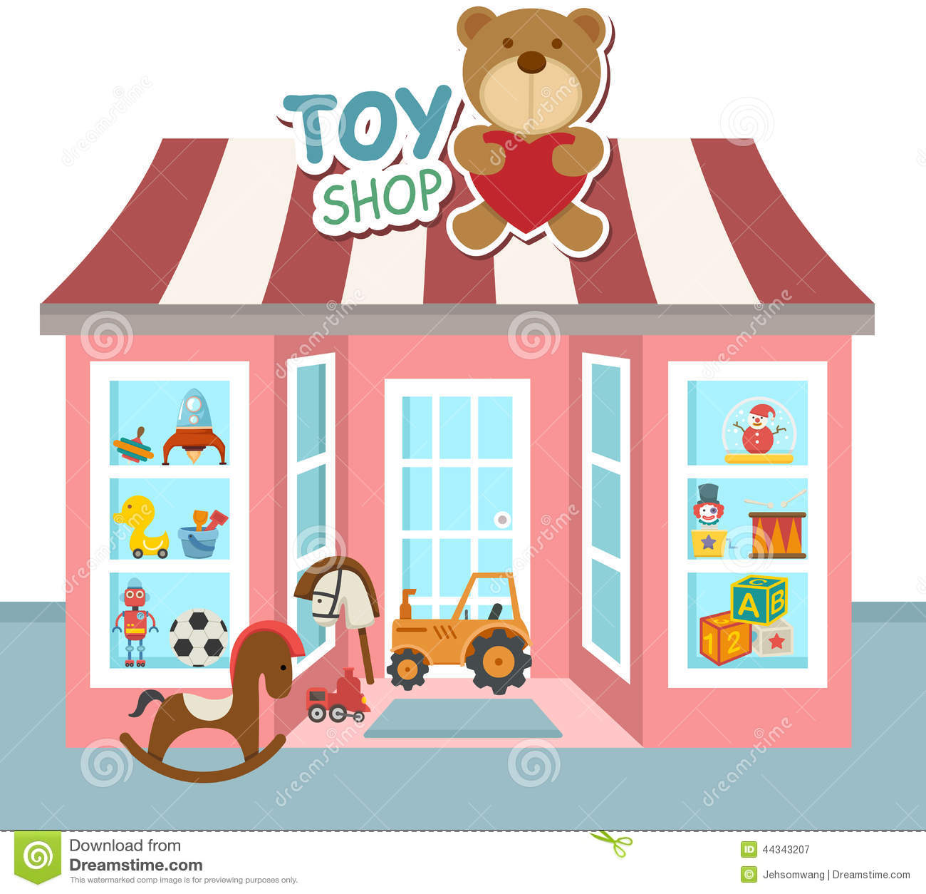 Toy Shop Vector Stock Vector   Image  44343207