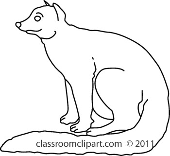 Animals   Mongoose 0611dbw   Classroom Clipart